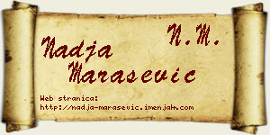 Nadja Marašević vizit kartica
